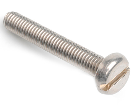 1/4-20 X 5/8 SLOT PAN HEAD SCREW ANSI B18.6.3 A2 ST/ST