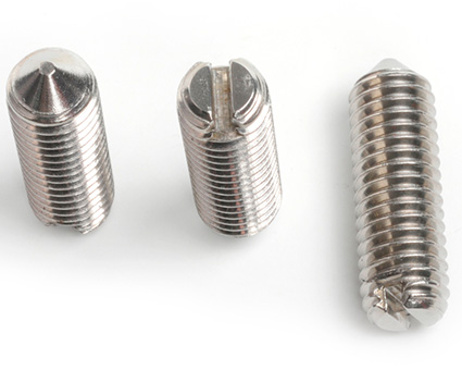Stainless Steel Slotted Set Screws Cone Point