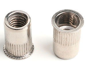 M3 X 9 REDUCED CSK KNURLED INSERT NUT (Grip=0.5-2.0) A2