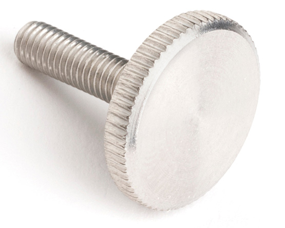 M4 X 8 KNURLED THUMB SCREW THIN TYPE DIN 653 A1 ST/ST